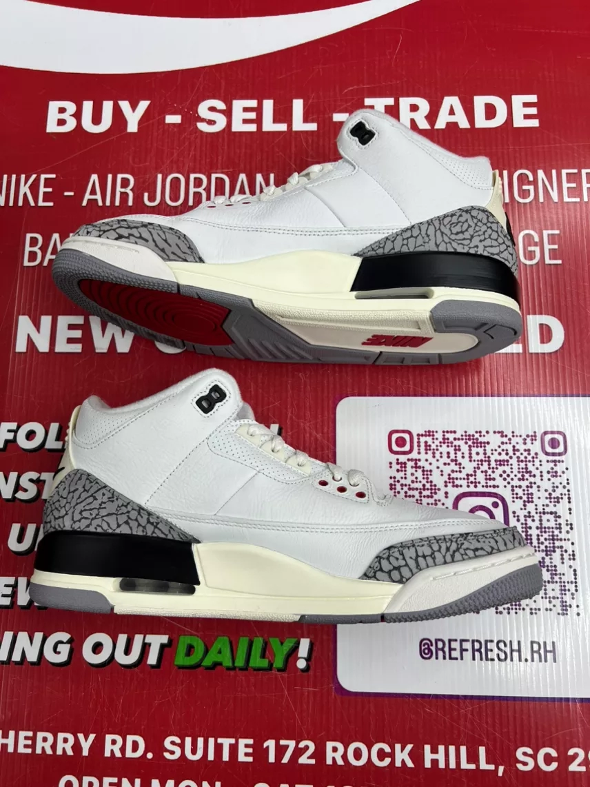 Air Jordan 3 White Cement Reimagined Size 10.5