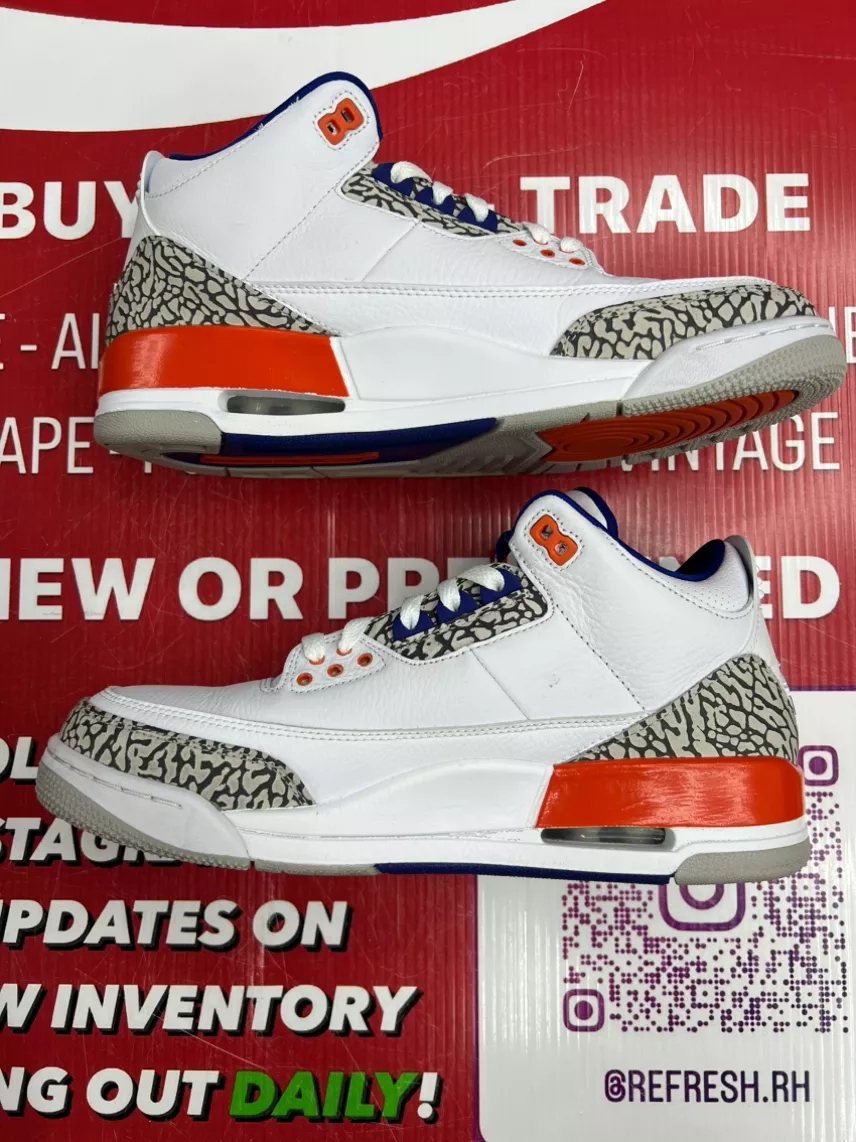 Air Jordan 3 Knicks Size 9.5