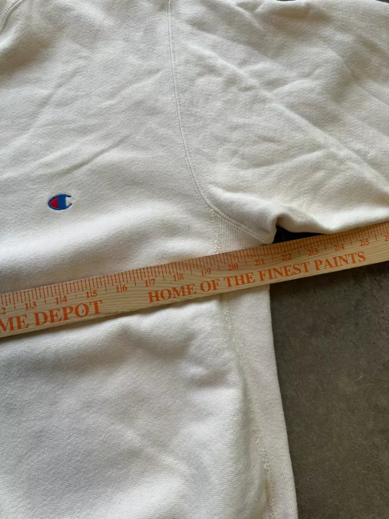 Champion White Crewneck Sweatshirt