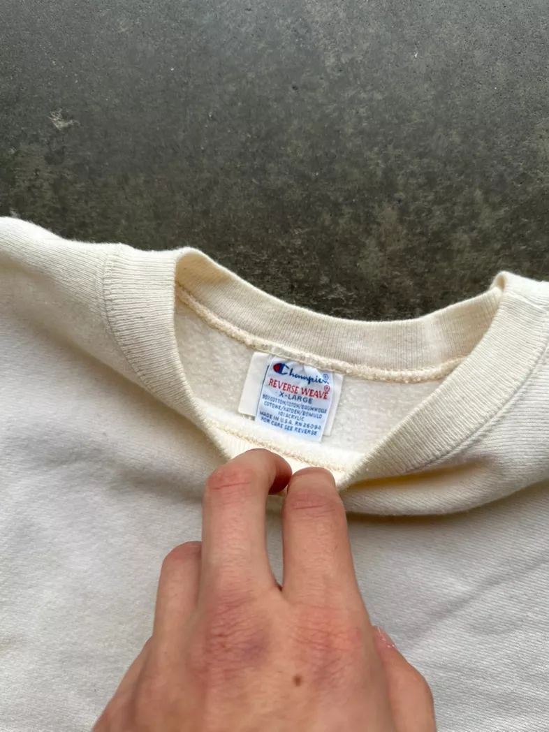 Champion White Crewneck Sweatshirt