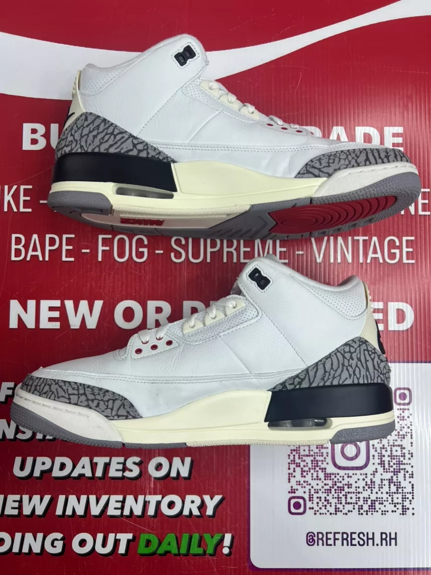 Air Jordan3 White Cement Reimagined Size 13