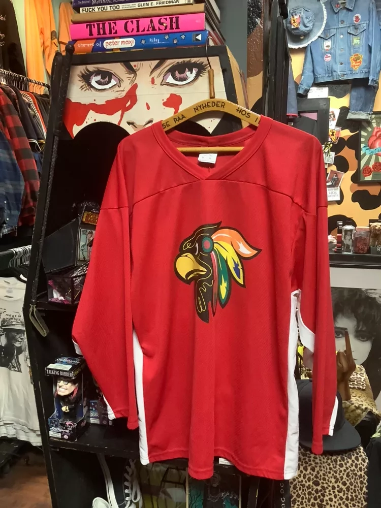 Vintage Red Hawks Hockey Jersey