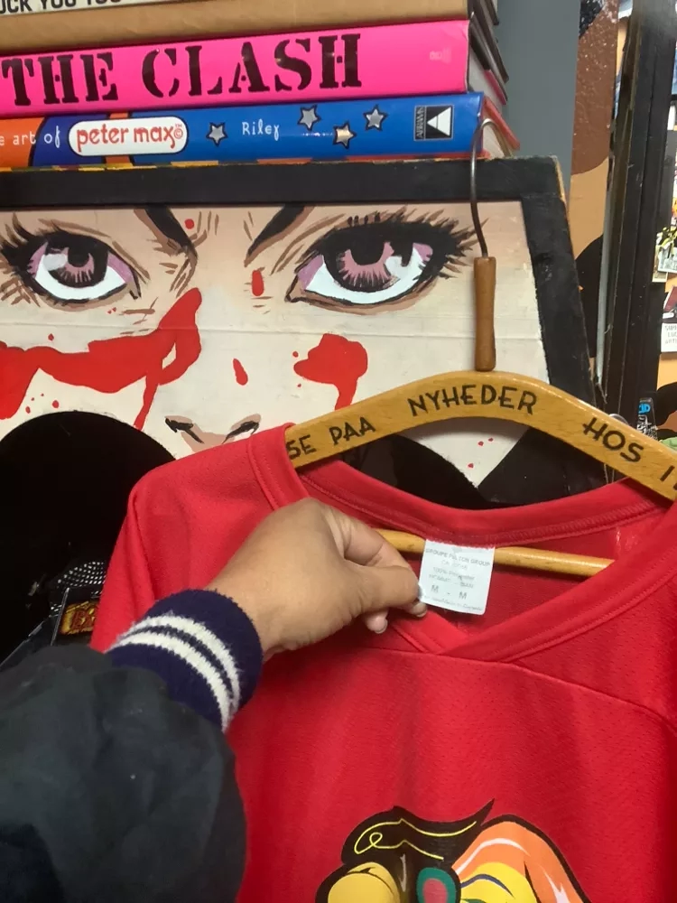 Vintage Red Hawks Hockey Jersey