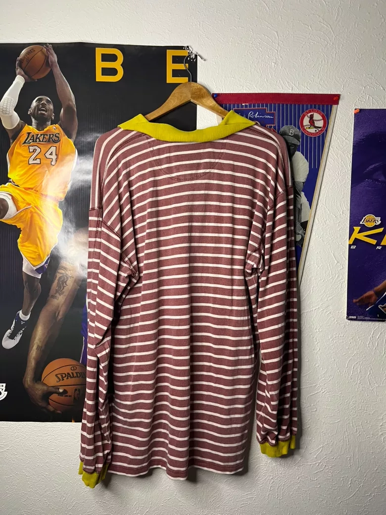 Vintage Striped Longsleeve Polo