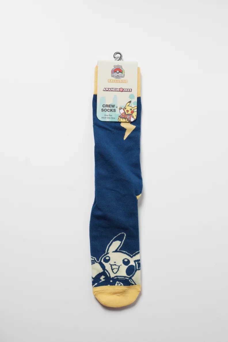 Pokemon World Championship 2025 Pikachu Crew Socks