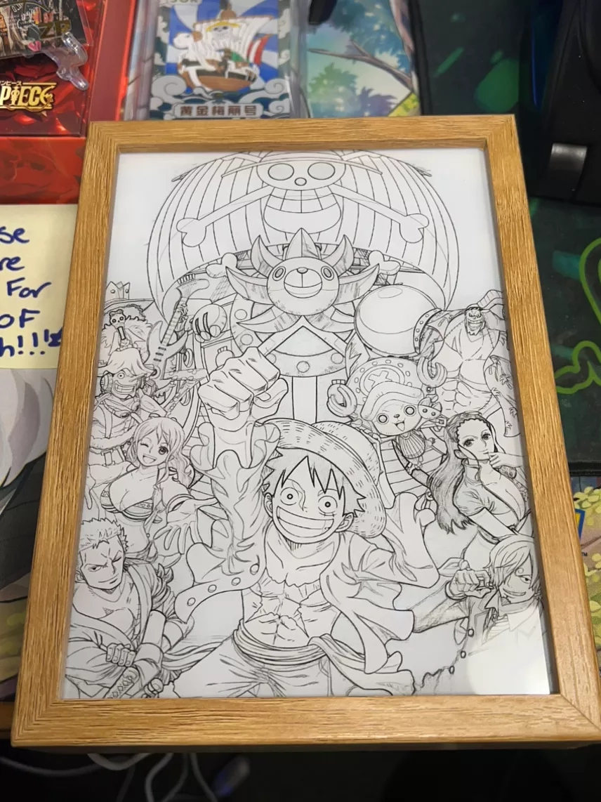 One Piece Straw Hat Crew Light Frame