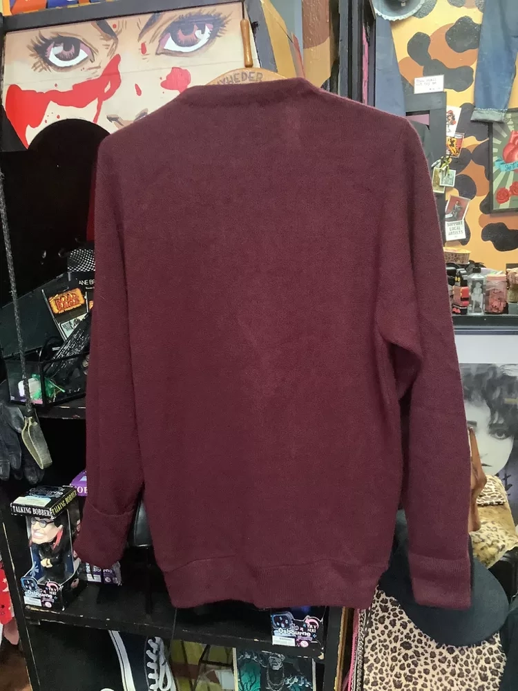 Vintage Christian Dior Burgundy Cardi