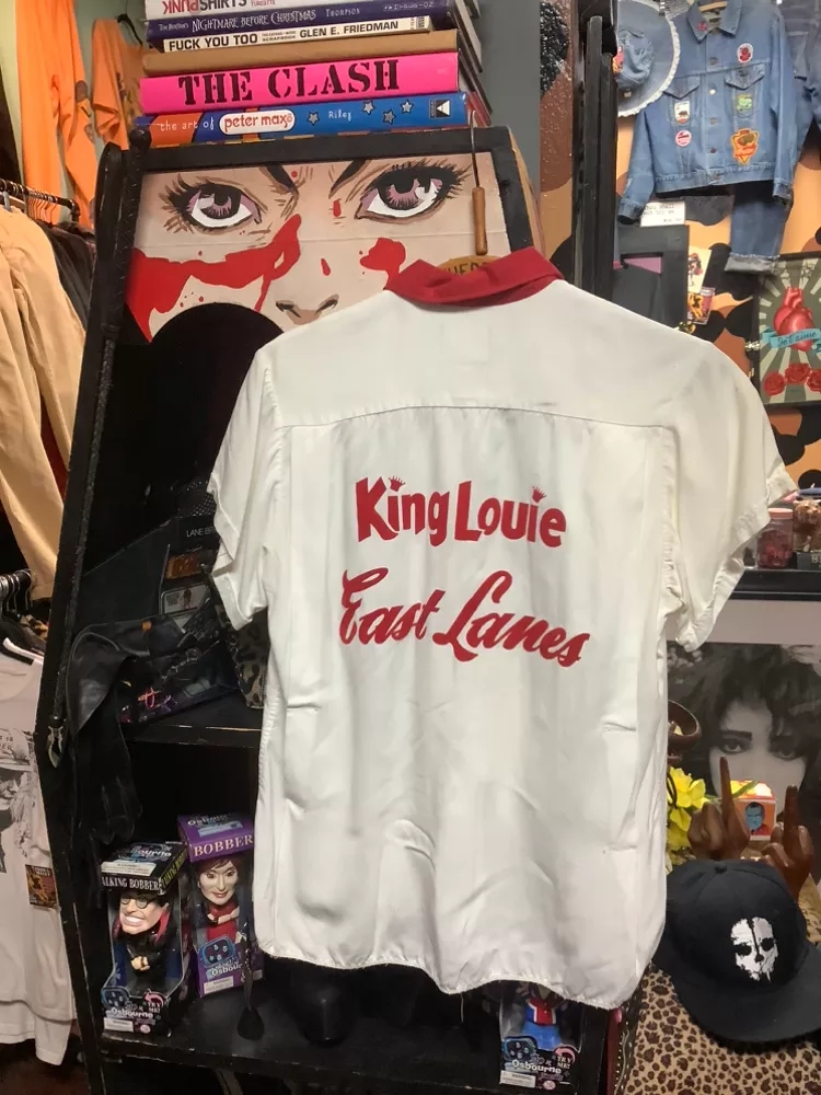Vintage (FLocked Lettering)King Louie East Lanes Bowling Shirt