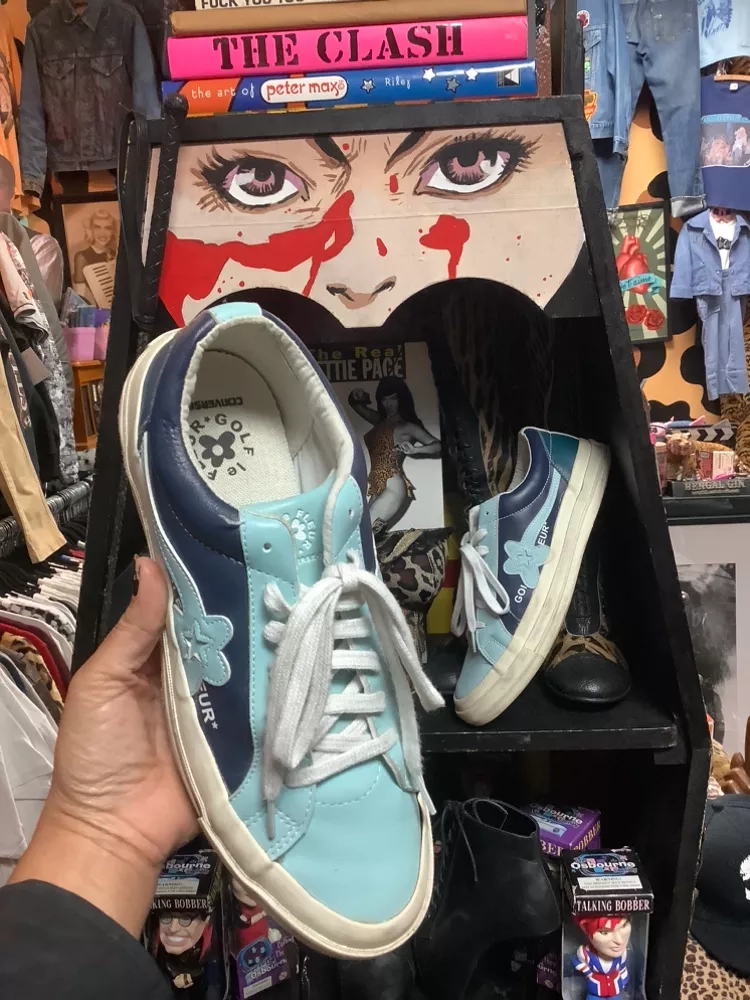 Golf Le Fleur BLue Converse Sneakers