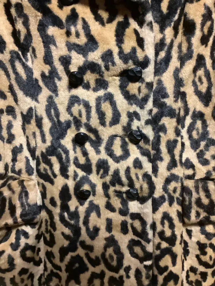 Vintage Leopard Print Faux Fur Coat ManiMaLs by GreenLea