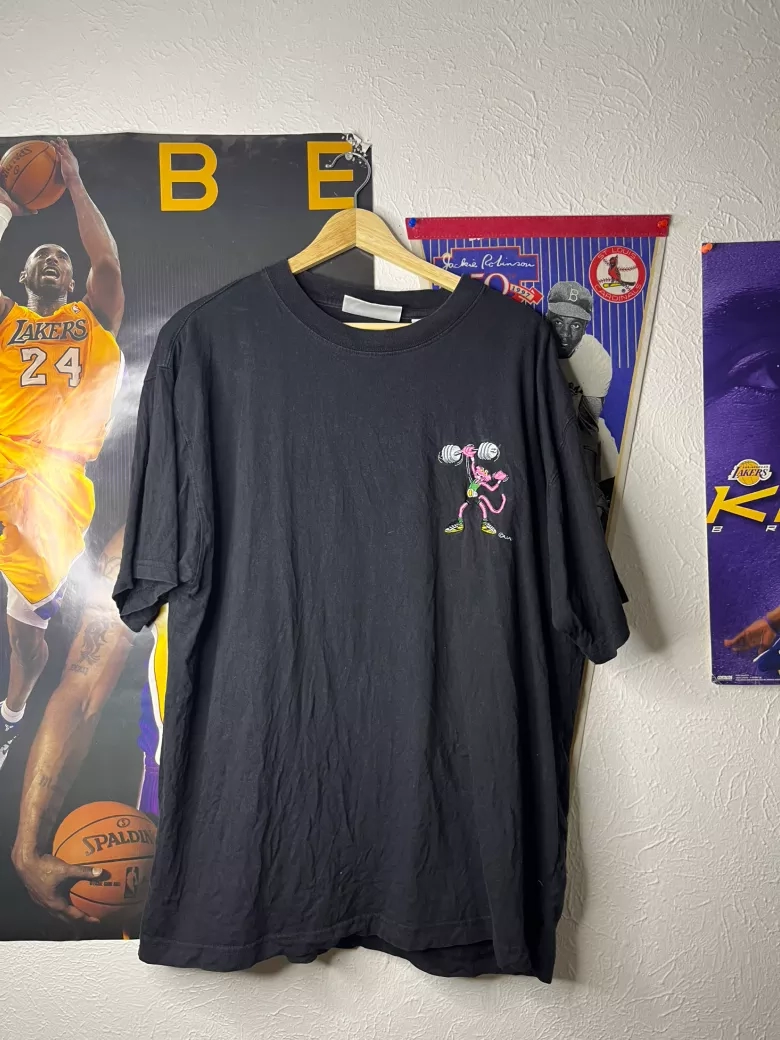 Pink Panther Lifting Weights Tee