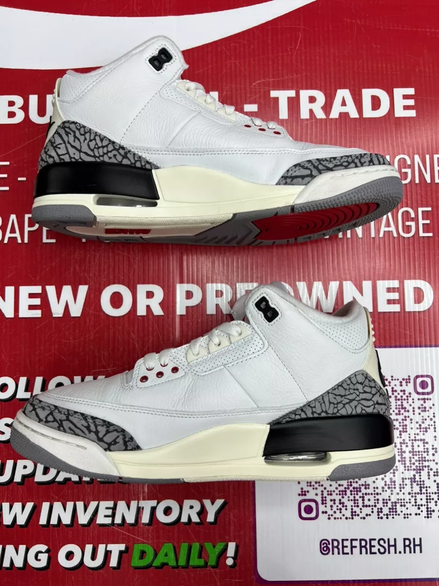 Air Jordan 3 White Cement Reimagined Size 9