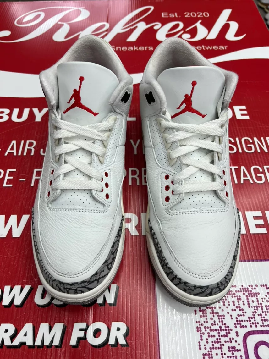Air Jordan 3 White Cement Reimagined Size 9