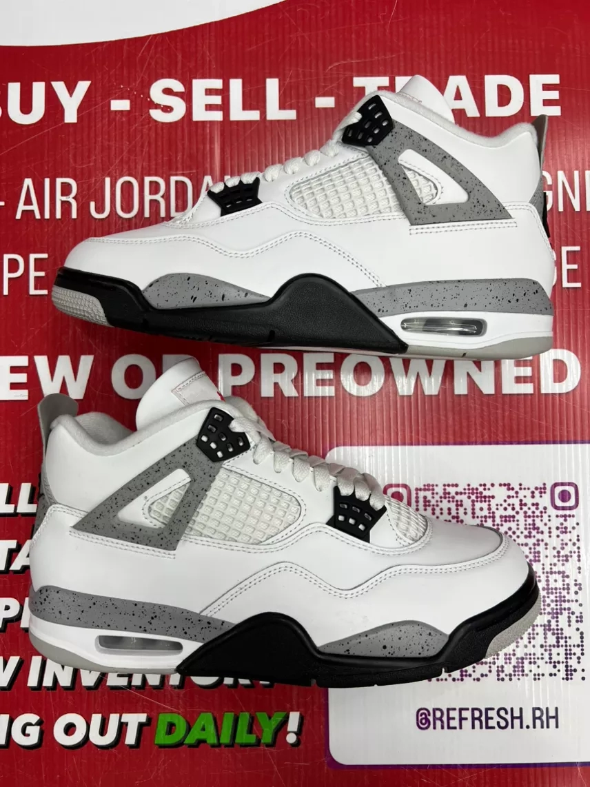 Air Jordan 4 White Cement Size 8.5