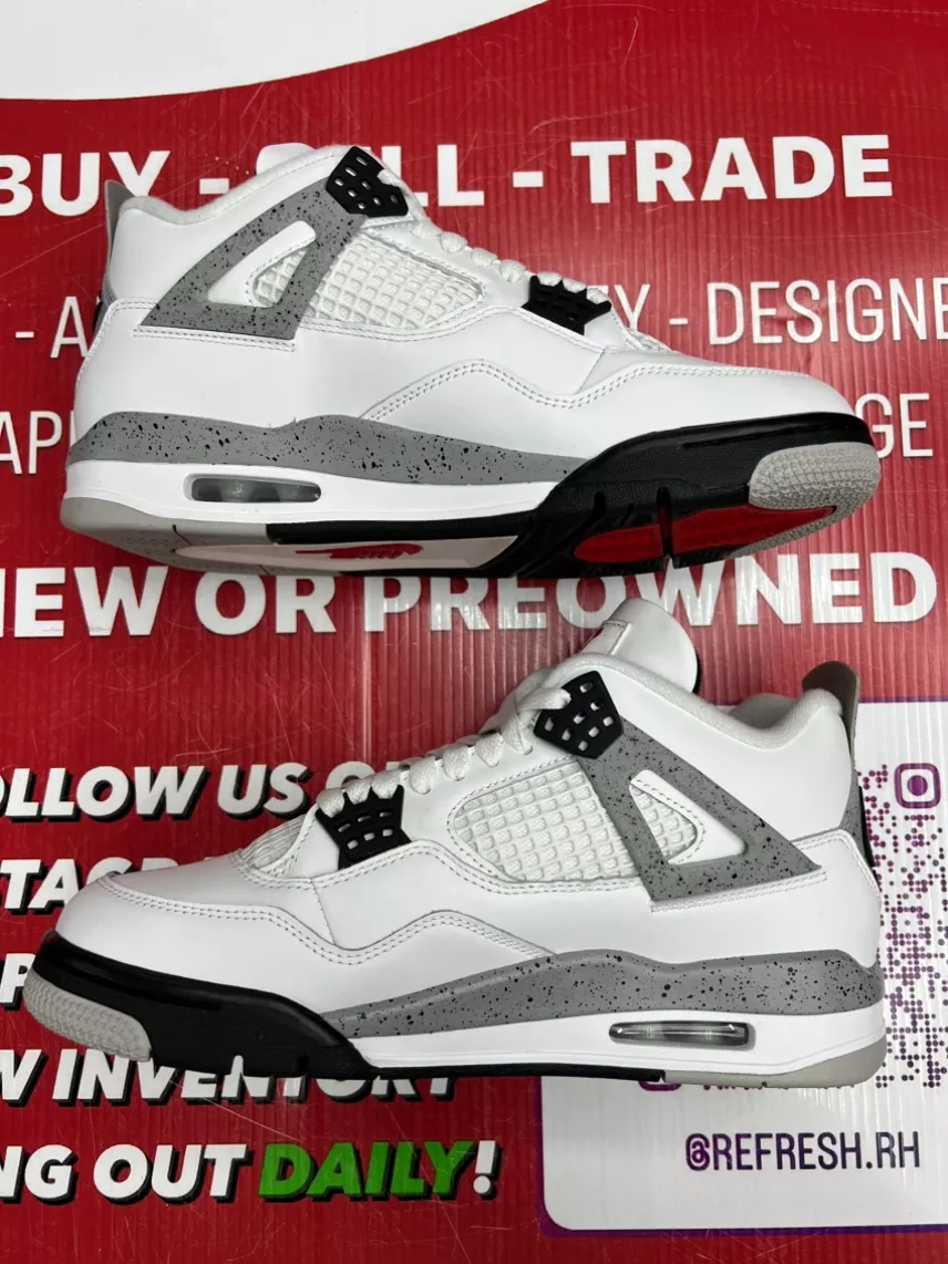 Air Jordan 4 White Cement Size 8.5