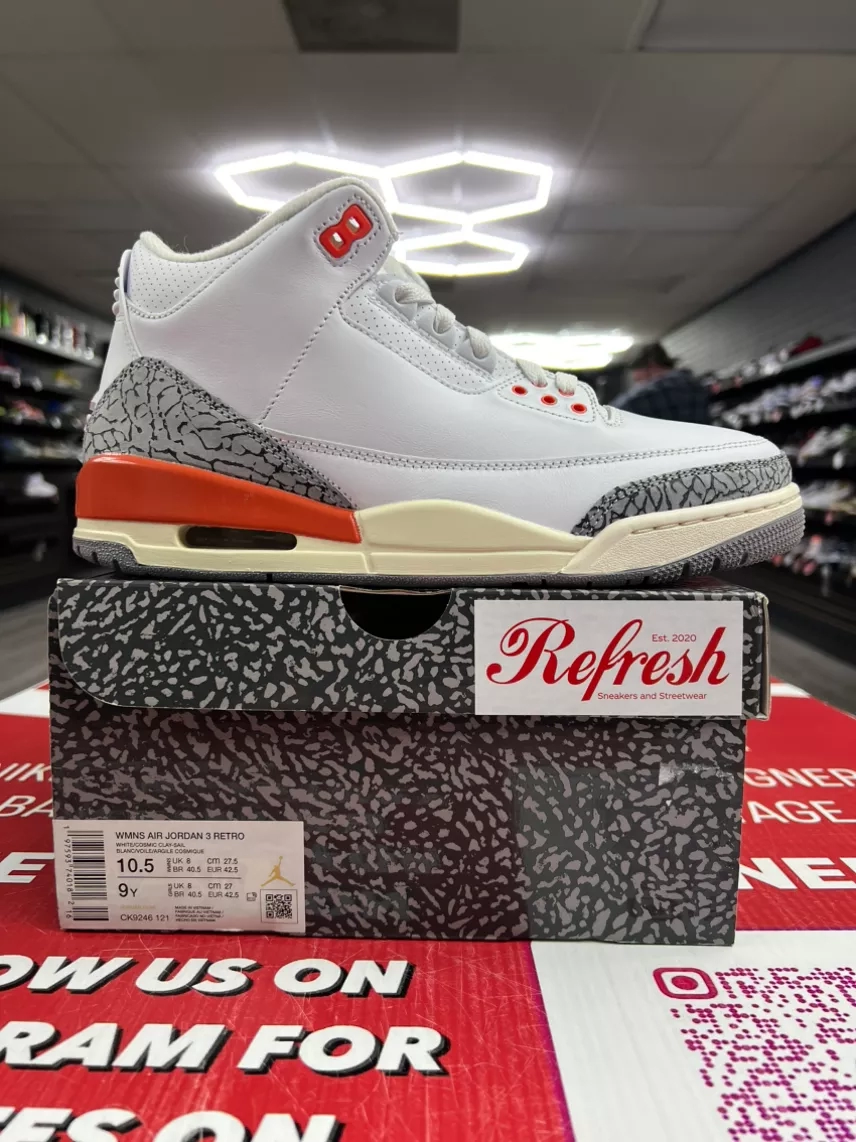 Air Jordan 3 Georgia Peach Size 10.5w/9y