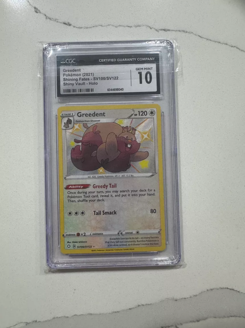 Greedent SV100/SV122 Holo Rare Pokemon Card