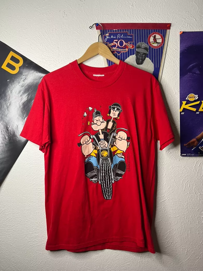 Popeye and Olive Oyl Red Tee