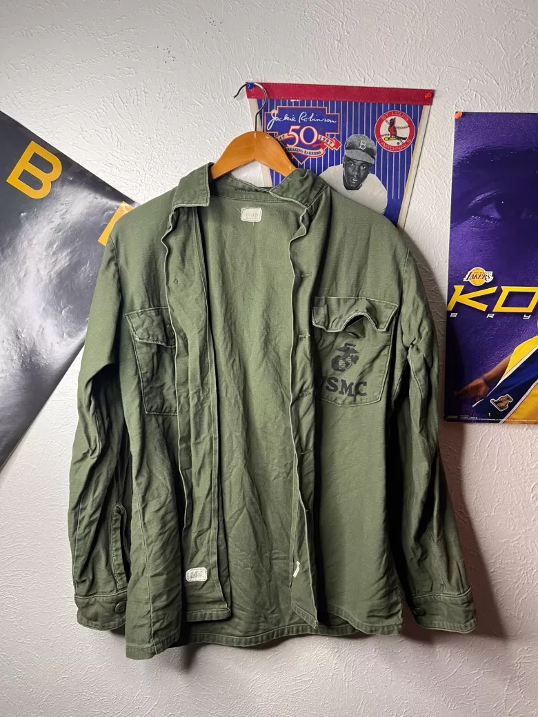 Vintage USMC Olive Drab Field Shirt
