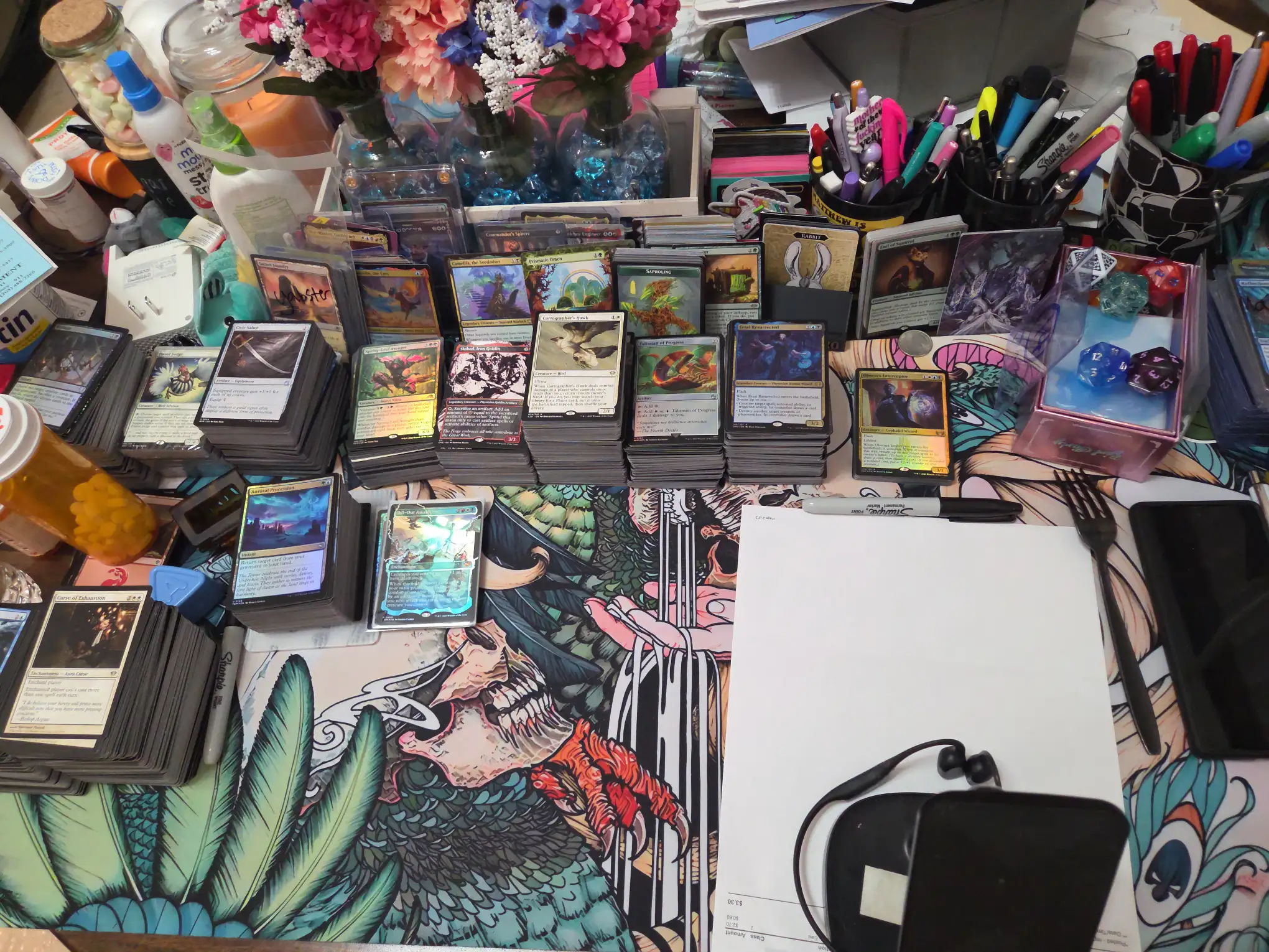 50 random commons and 50 random uncommons