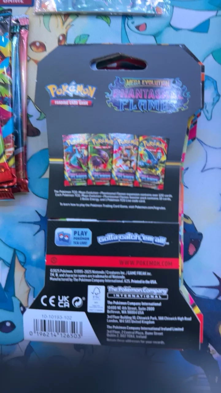Pokemon TCG: Mega Evolution Phantasmal Flames Booster Pack SLEVE