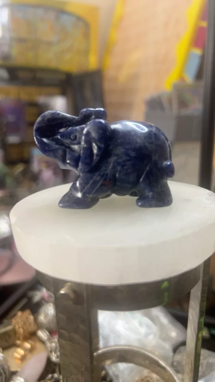 Crystal Elephant Figurine