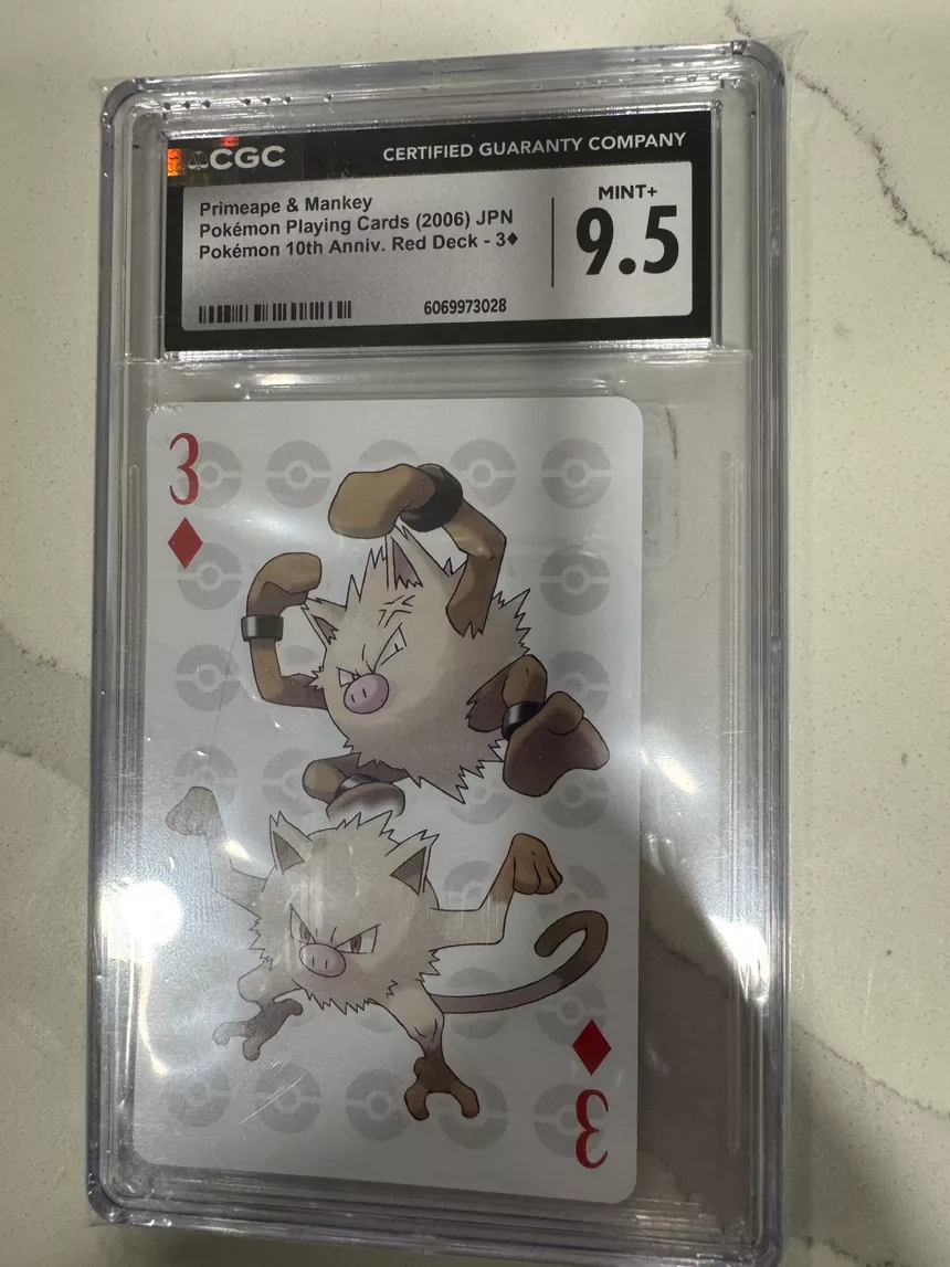 Primeape & Mankey Pokemon Card CGC 9.5