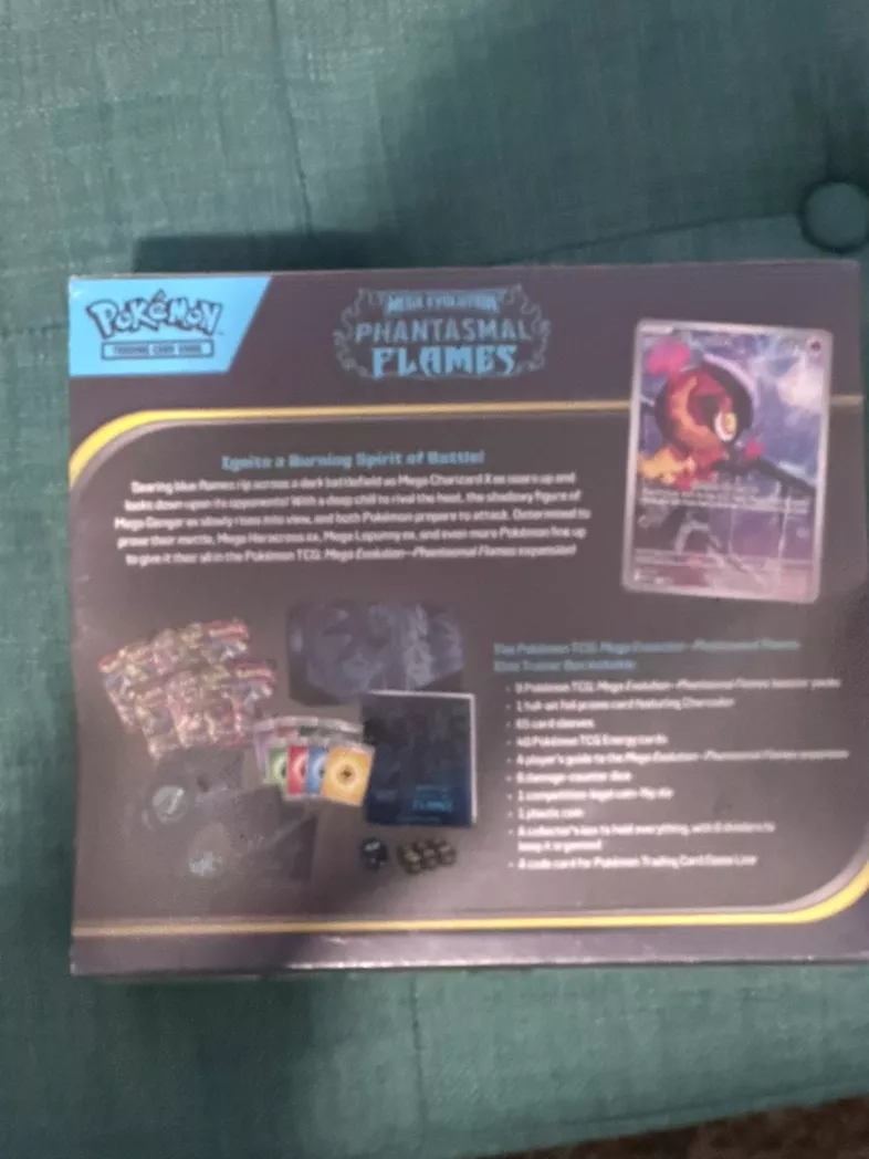 Pokemon TCG: Mega Evolution Phantasmal Flames Elite Trainer Box