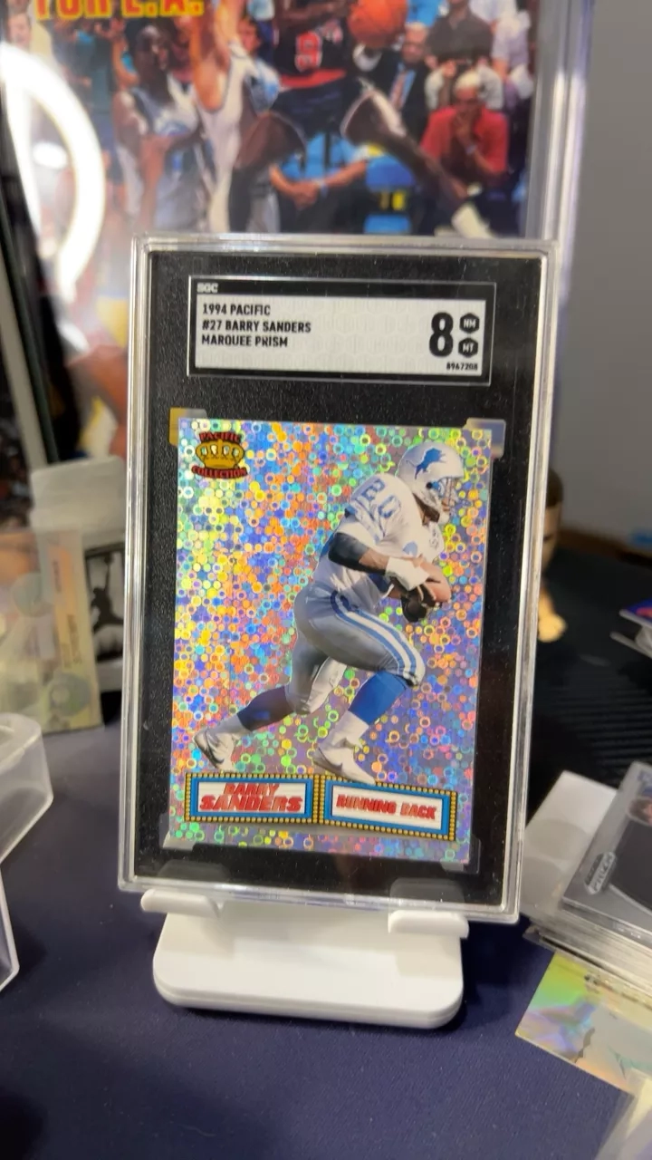 1994 Pacific Barry Sanders Marquee Prism SGC 8.5