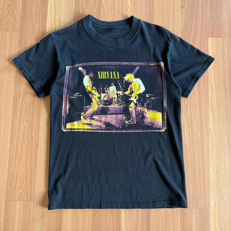 1996 muddy banks Vintage Nirvana Live Concert Tee