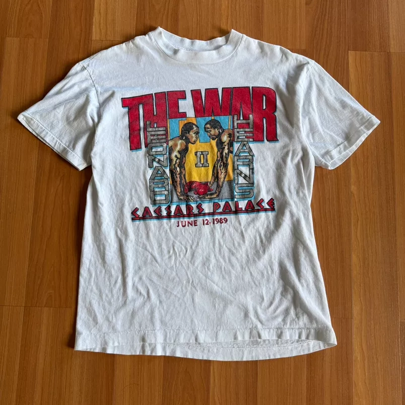 1989 the war boxing tee hearns vs Leonard