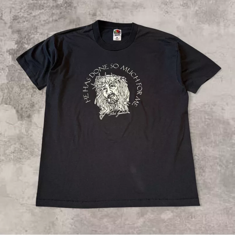 90s Ebel Goodell Vintage Fruit of the Loom Jesus Graphic Tee