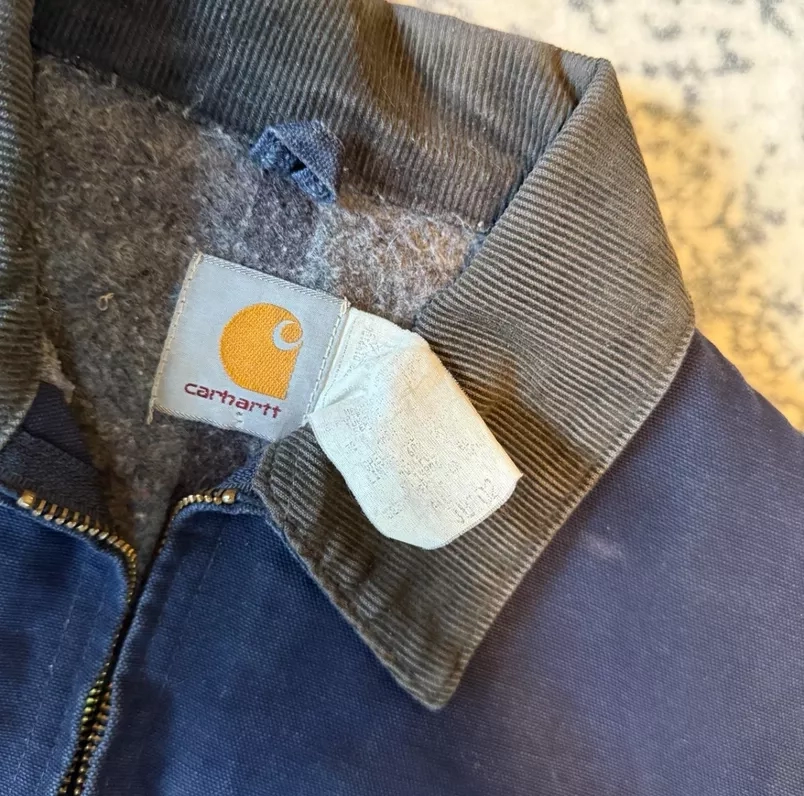 Vintage Carhartt navy blue Detroit Workwear Jacket