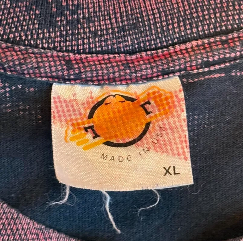 1990 aop AC/DC Razors Edge Band Tee