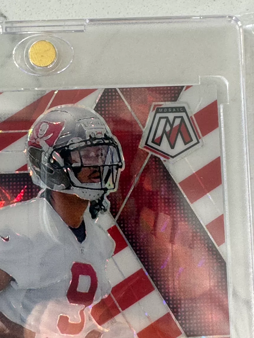 Emeka Egbuka #376 Mosaic RC Candy cane teeth