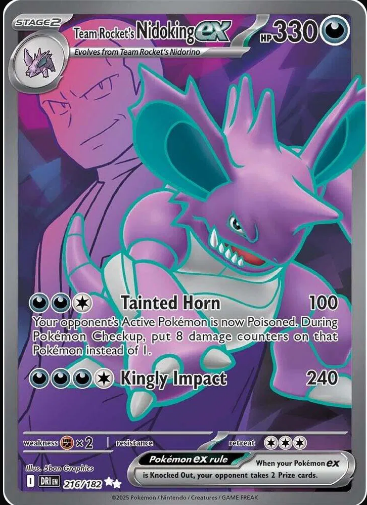 Team Rocket's Nidoking ex #216 Destined Rivals