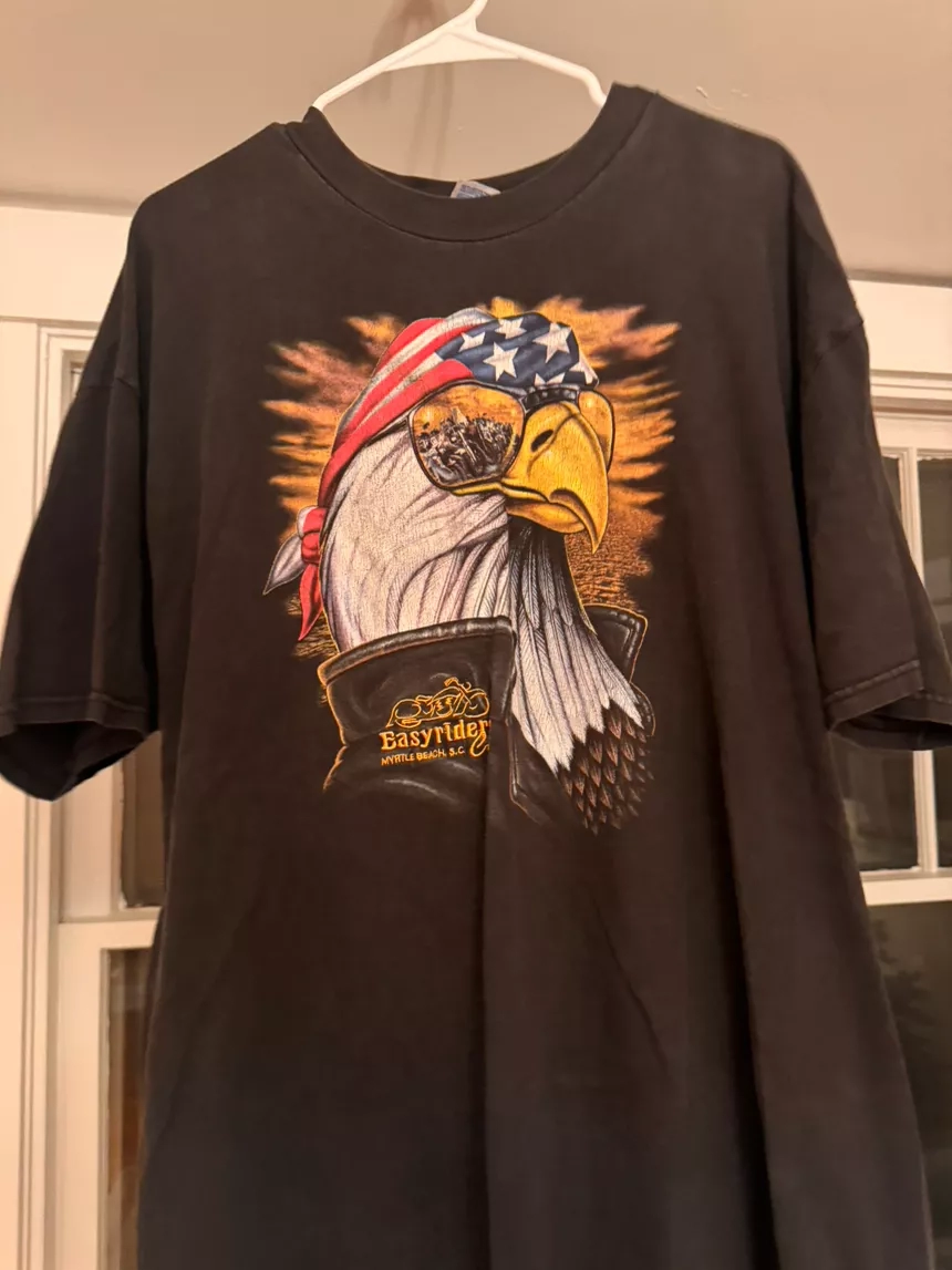 Vintage Easy Rider Eagle Graphic Tee