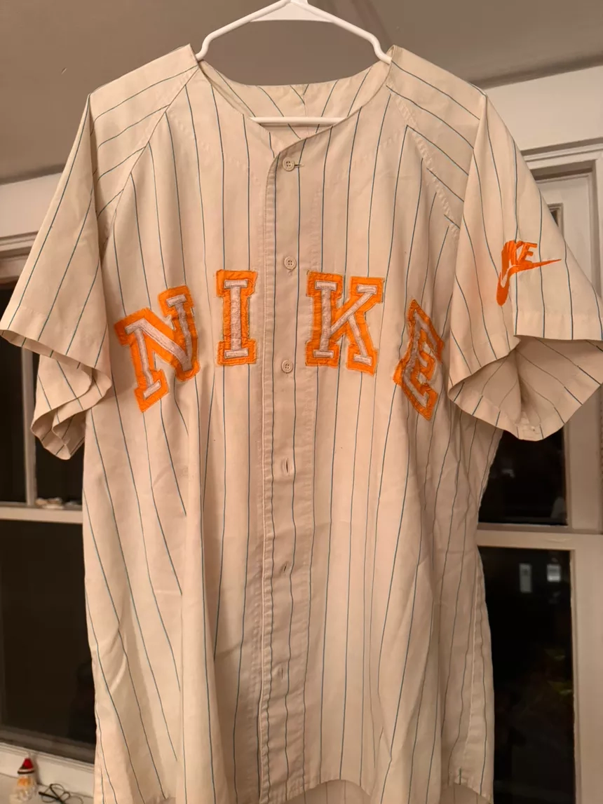 Vintage Nike Pinstripe Baseball Jersey