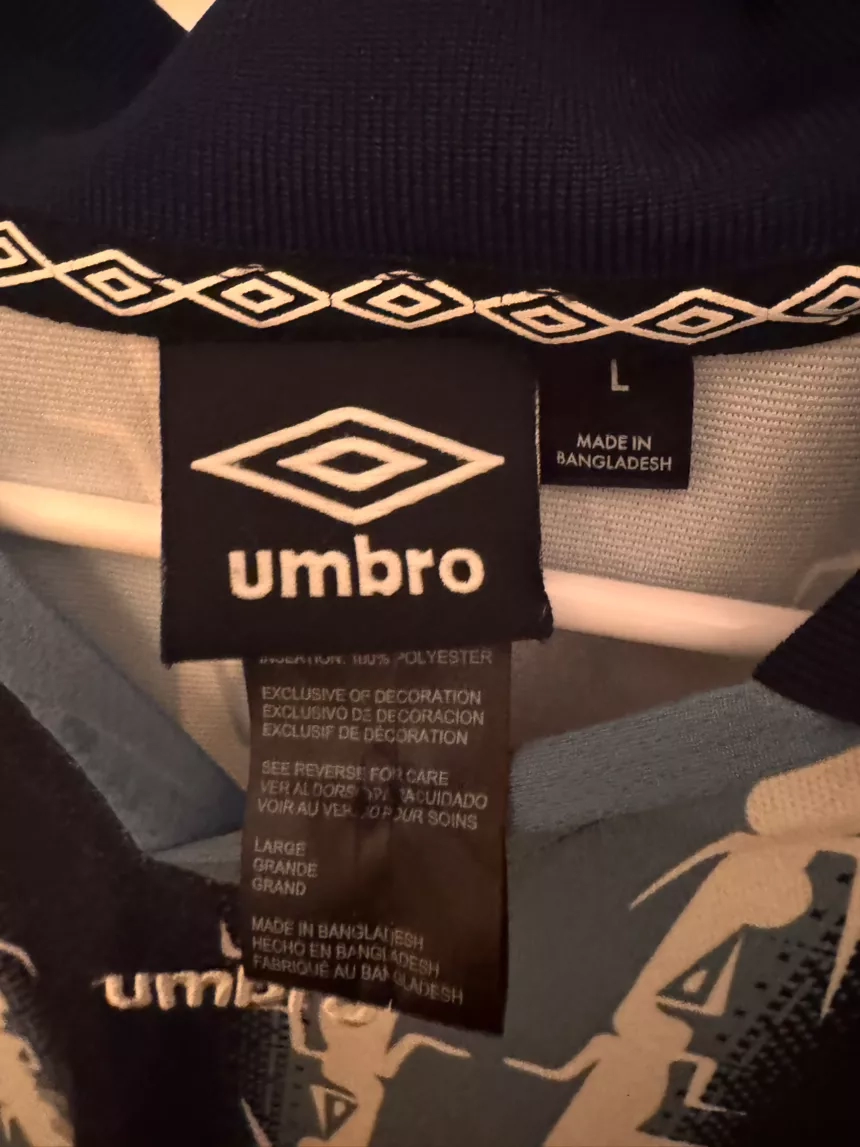 Vintage Umbro Geometric Long Sleeve Jersey