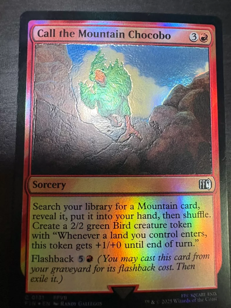 Alter: Texturized foil Call the Mountain Chocobo