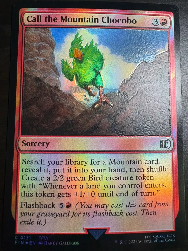 Alter: Texturized foil Call the Mountain Chocobo