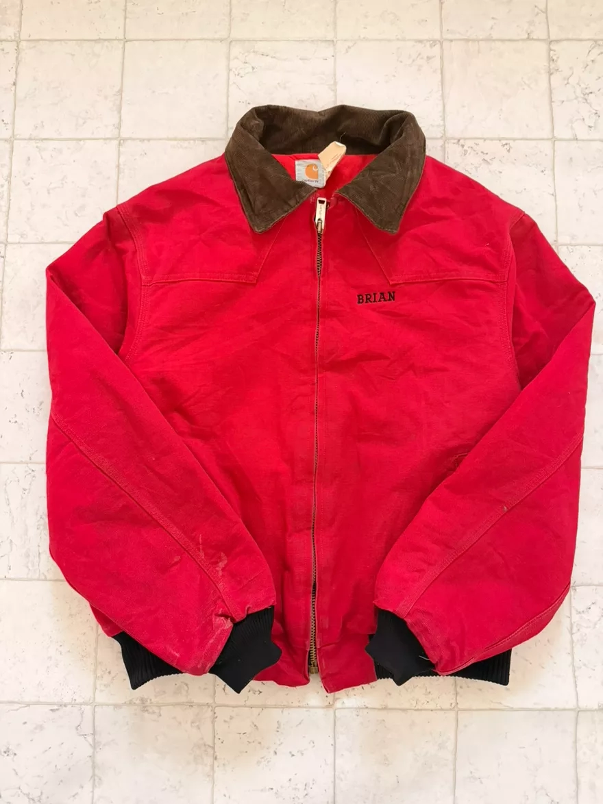 Carhartt Red Canvas Jacket - Vintage Workwear
