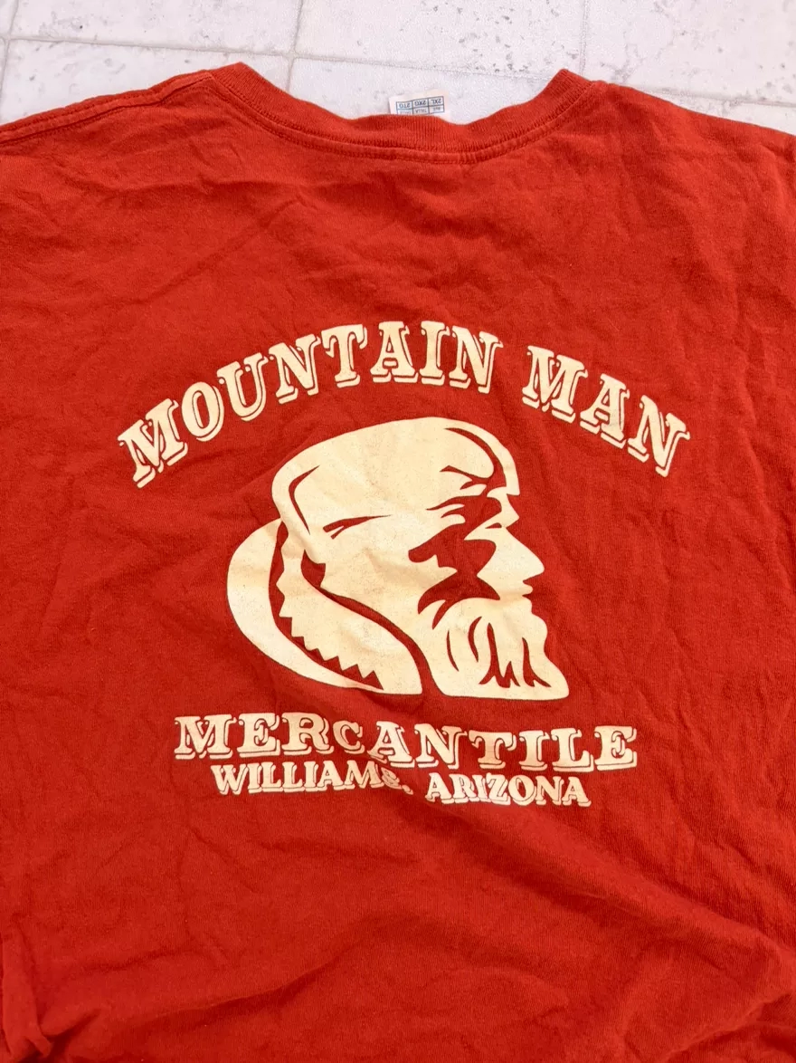 Vintage Orange Mountain Man Tee