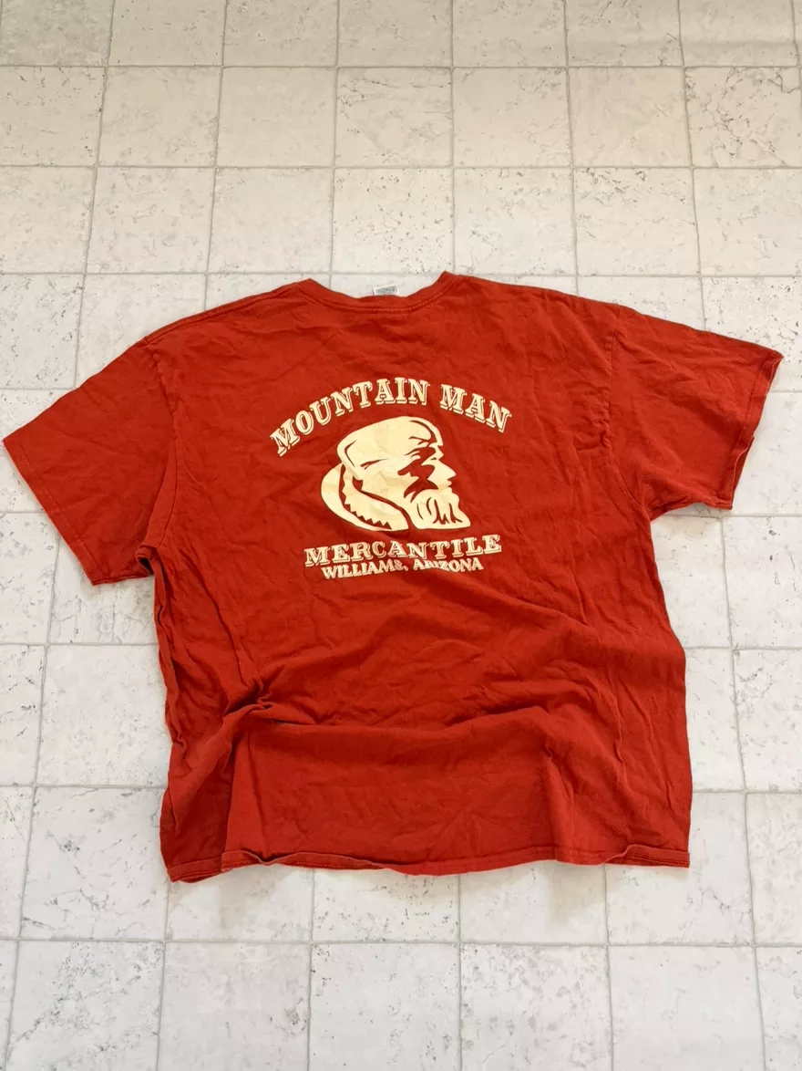 Vintage Orange Mountain Man Tee