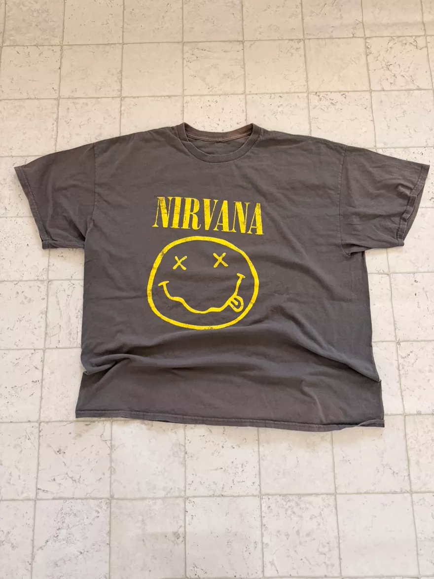 Nirvana Smiley Face Graphic Tee