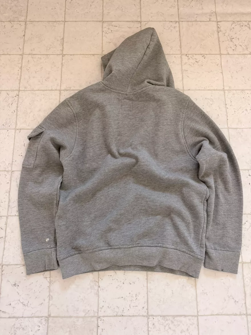 Akademics Grey Fleece Half-Zip Hoodie