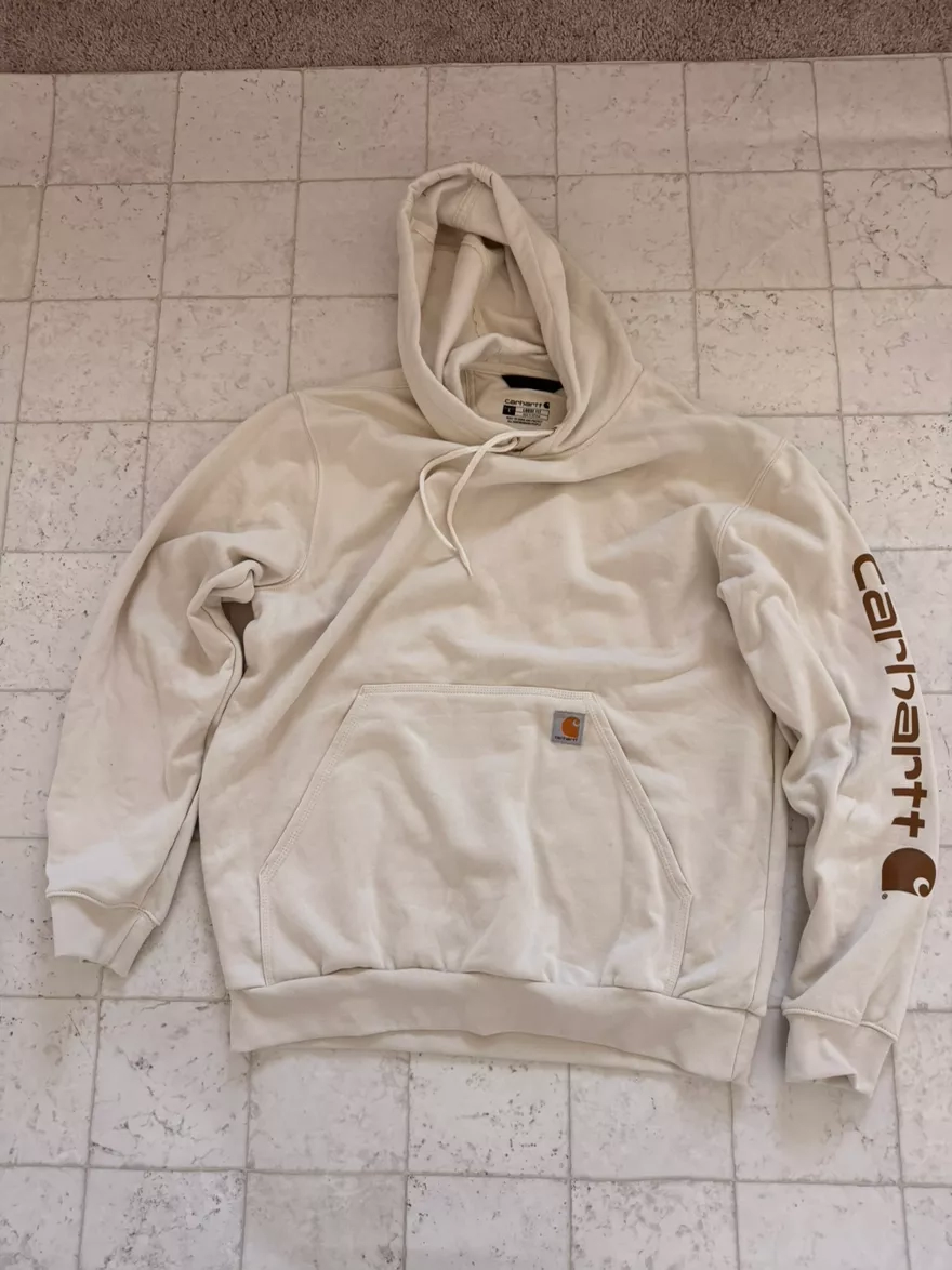 Carhartt Cream Logo Hoodie