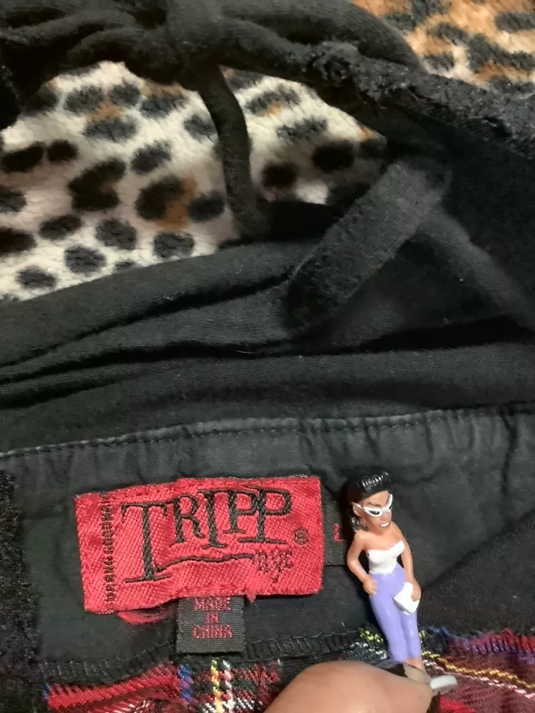 Vintsge Tripp Red Plaid Corset Style Top