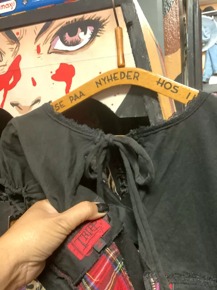 Vintsge Tripp Red Plaid Corset Style Top