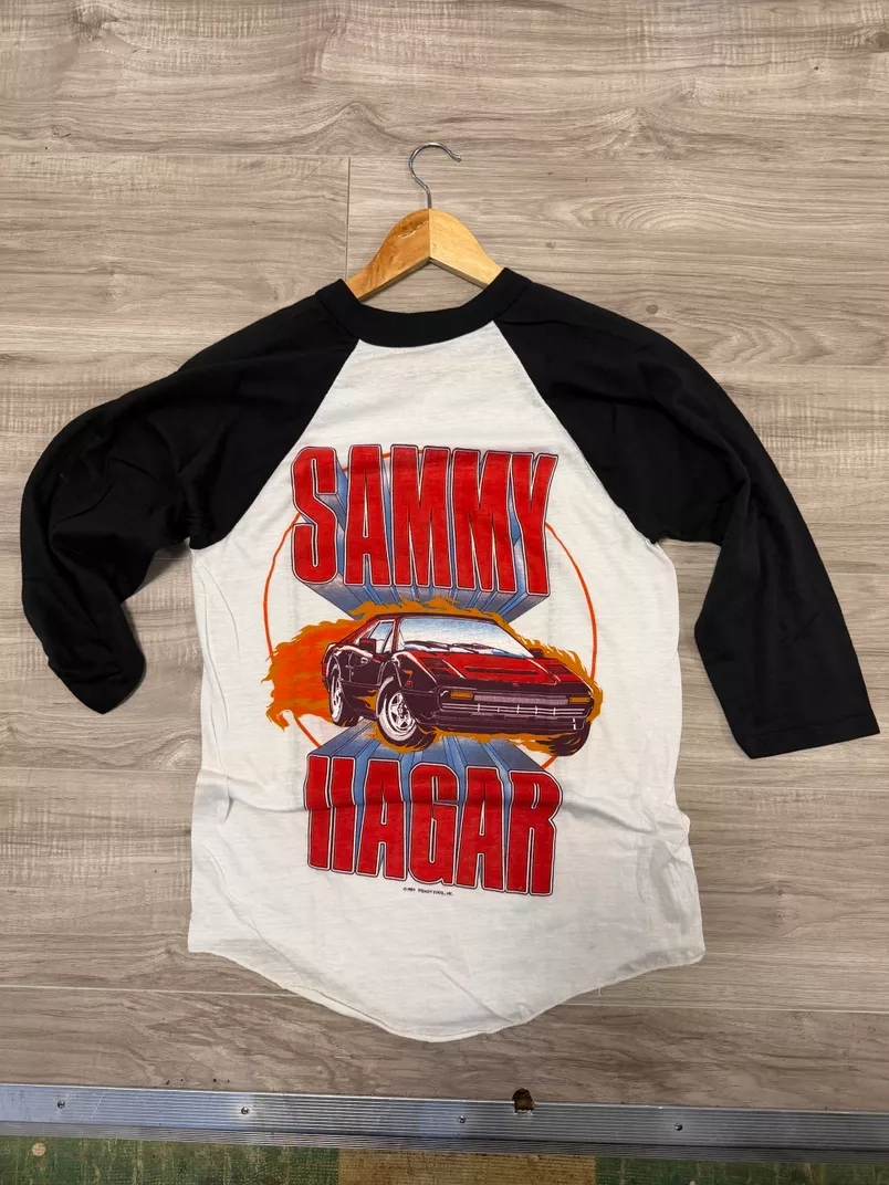 80s Sammy Hagar Vintage Concert Raglan Tee